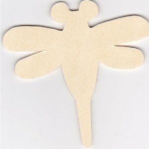 Crafters Square 10-Piece Die-Cut Wood Shapes DRAGONFLY